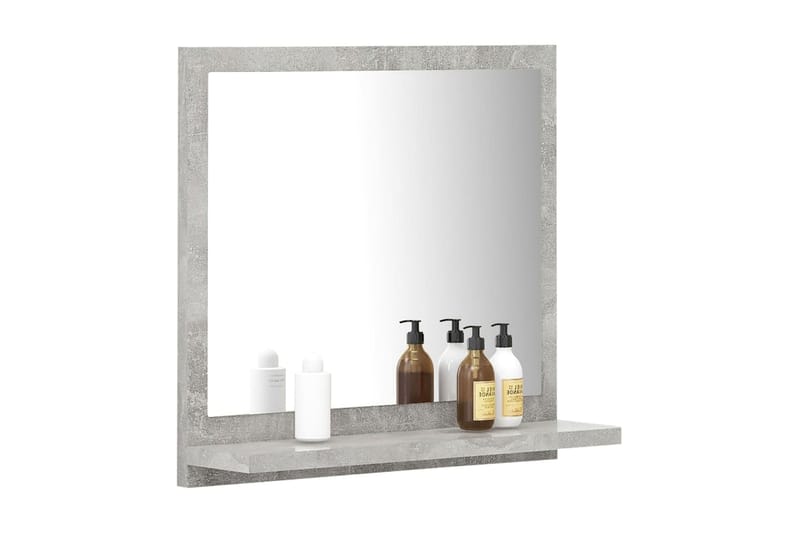 badeværelsesspejl 40x10,5x37 cm spånplade betongrå - Grå - Hus & renovering - Køkken & bad - Badeværelse - Badeværelsesmøbler - Badeværelsesspejl