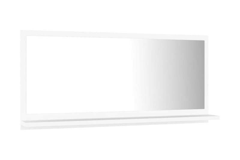 Badeværelsesspejl 80x10,5x37 cm Spånplade Hvid - Hvid - Badeværelsesspejl