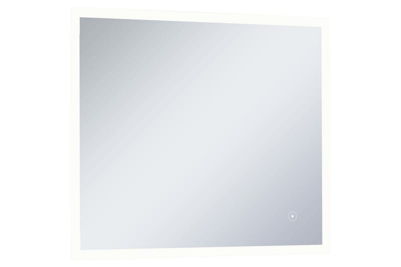 badeværelsesspejl LED m. touch 60 x 50 cm - Sølv - Badeværelsesspejl - Badeværelsesspejl med belysning
