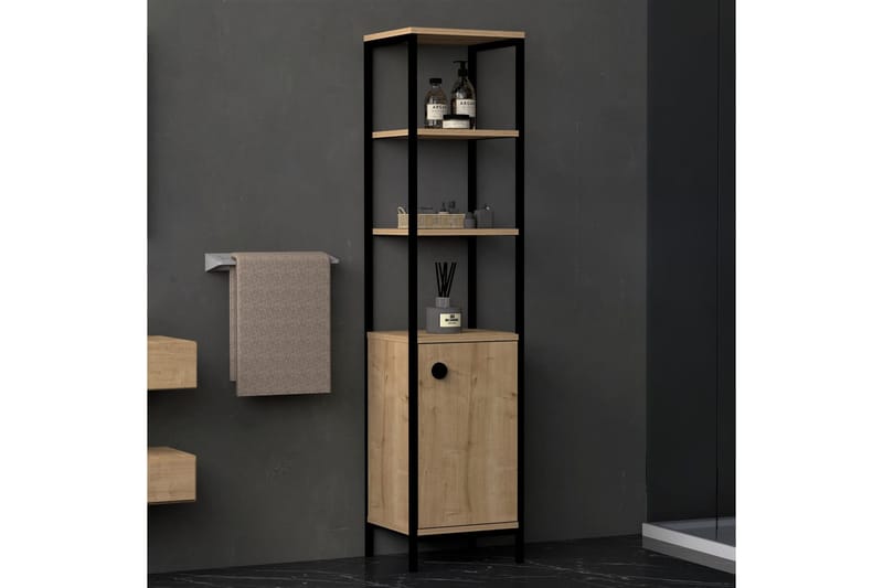 Dasaki Badeværelsesopbevaring 162x38 cm 4 hylder - Blå / antracit - Hus & renovering - Køkken & bad - Badeværelse - Badeværelsesmøbler - Badeværelseshylde