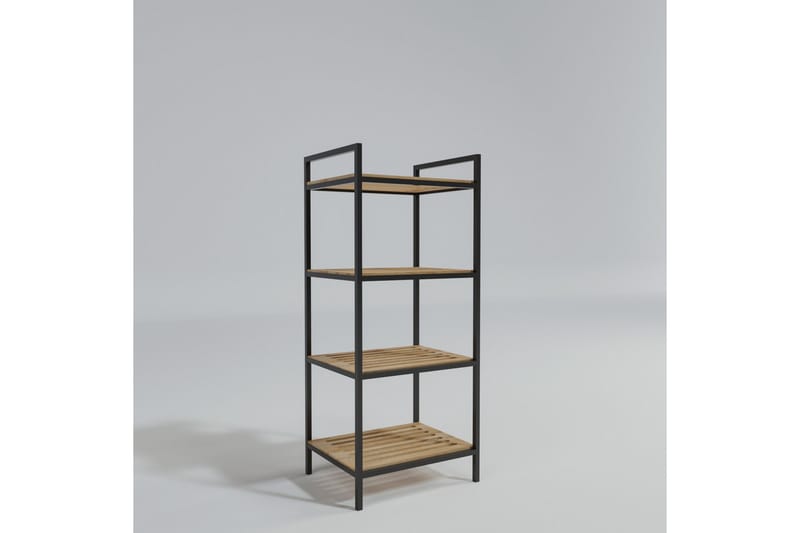 Stralsund Badeværelses hylde 45 cm - Oak/Sort - Hus & renovering - Køkken & bad - Badeværelse - Badeværelsesmøbler - Badeværelseshylde