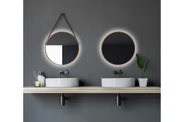 Allejaure Spejl 50 cm Rund - Kobber - Hus & renovering - Køkken & bad - Badeværelse - Badeværelsesmøbler - Badeværelsesspejl