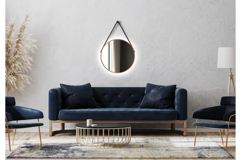 Allejaure Spejl 50 cm Rund - Kobber - Hus & renovering - Køkken & bad - Badeværelse - Badeværelsesmøbler - Badeværelsesspejl