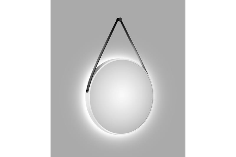 Allejaure Spejl 80 cm Rund - Hvid - Badeværelsesspejl - Badeværelsesspejl med belysning