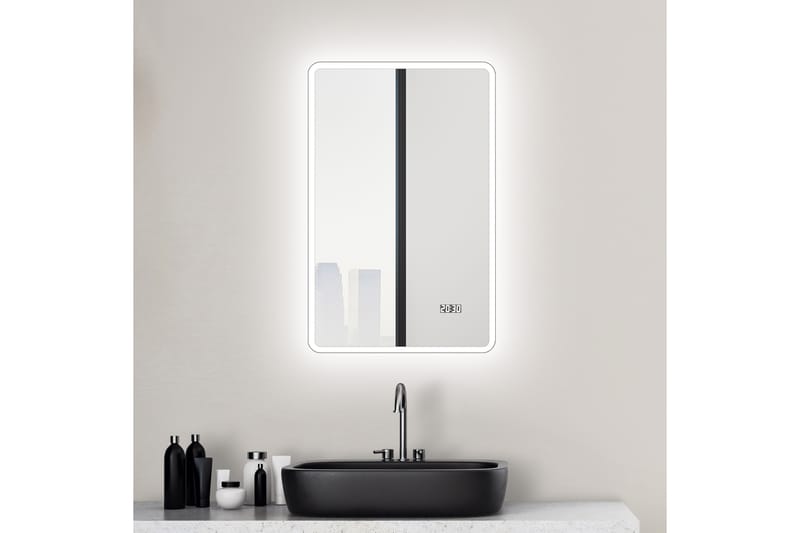 Aspsele Badeværelsesspejl 70 cm LED-belysning - Badeværelsesspejl - Badeværelsesspejl med belysning