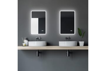 Aspsele Badeværelsesspejl 70 cm LED-belysning - Hus & renovering - Køkken & bad - Badeværelse - Badeværelsesmøbler - Badeværelsesspejl
