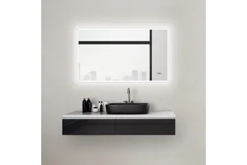 Aspsele Badeværelsesspejl 70 cm LED-belysning - Hus & renovering - Køkken & bad - Badeværelse - Badeværelsesmøbler - Badeværelsesspejl