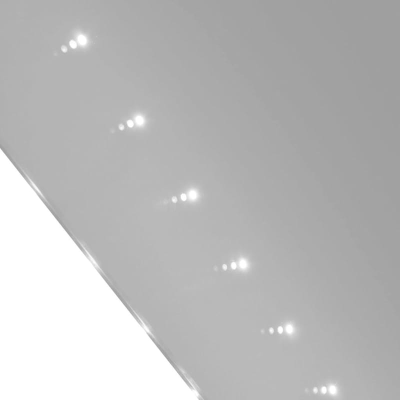 Badeværelsespejl Med Led-Belysning 60 X 80 Cm - Sølv - Badeværelsesspejl - Badeværelsesspejl med belysning