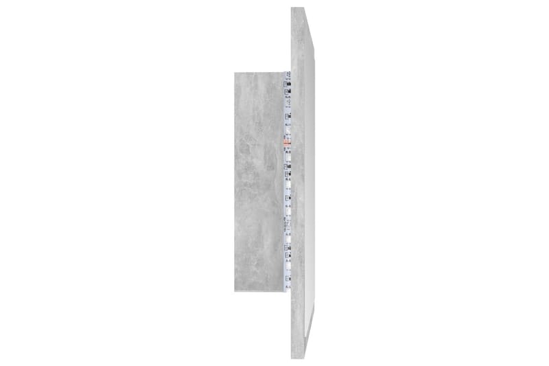 badeværelsesspejl 40x8,5x37 cm spånplade betongrå - Grå - Badeværelsesspejl
