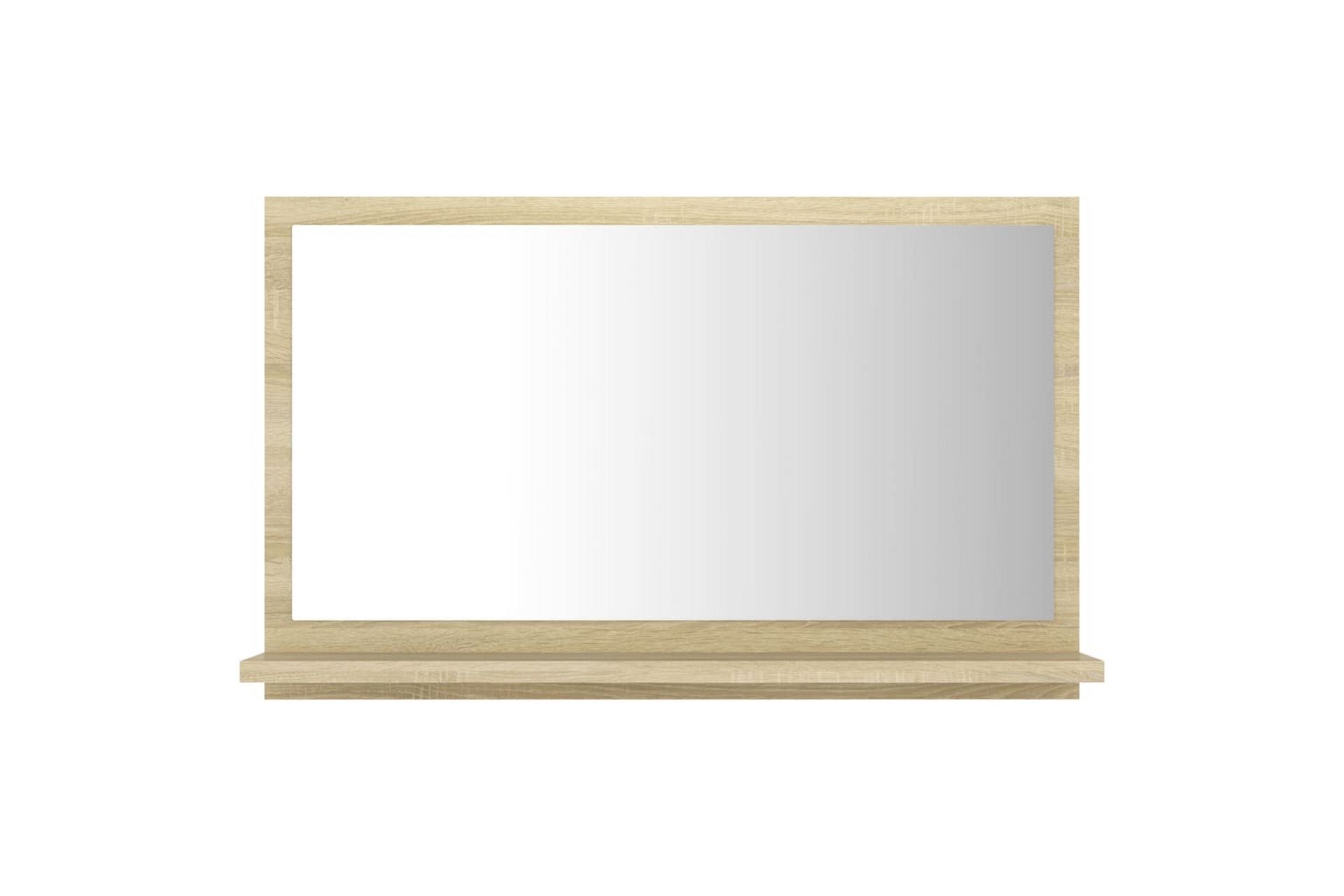 badeværelsesspejl 60x10,5x37 cm spånplade sonoma-eg - Brun - Hus & renovering - Køkken & bad - Badeværelse - Badeværelsesmøbler - Badeværelsesspejl