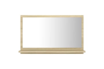 badeværelsesspejl 60x10,5x37 cm spånplade sonoma-eg - Brun - Hus & renovering - Køkken & bad - Badeværelse - Badeværelsesmøbler - Badeværelsesspejl
