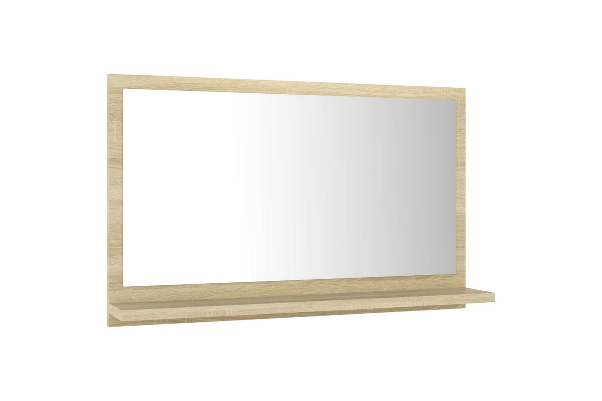 badeværelsesspejl 60x10,5x37 cm spånplade sonoma-eg - Brun - Hus & renovering - Køkken & bad - Badeværelse - Badeværelsesmøbler - Badeværelsesspejl
