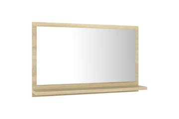 badeværelsesspejl 60x10,5x37 cm spånplade sonoma-eg - Brun - Hus & renovering - Køkken & bad - Badeværelse - Badeværelsesmøbler - Badeværelsesspejl