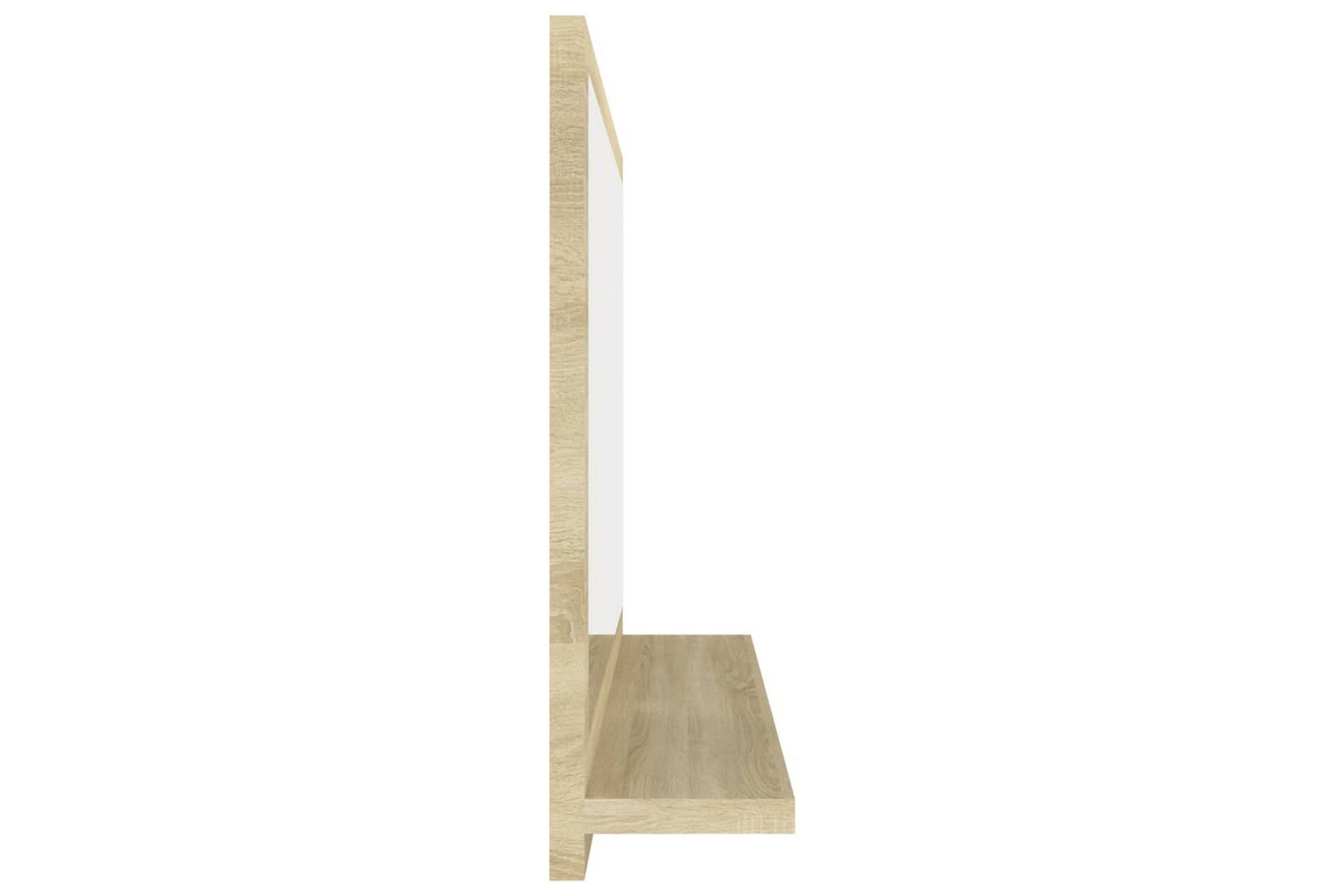 badeværelsesspejl 60x10,5x37 cm spånplade sonoma-eg - Brun - Hus & renovering - Køkken & bad - Badeværelse - Badeværelsesmøbler - Badeværelsesspejl