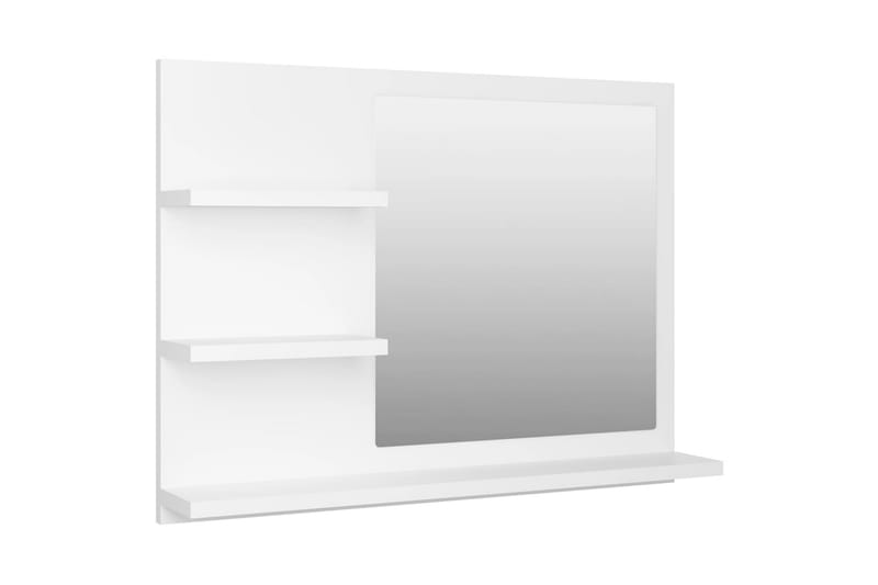 badeværelsesspejl 60x10,5x45 cm spånplade hvid - Hvid - Hus & renovering - Køkken & bad - Badeværelse - Badeværelsesmøbler - Badeværelsesspejl