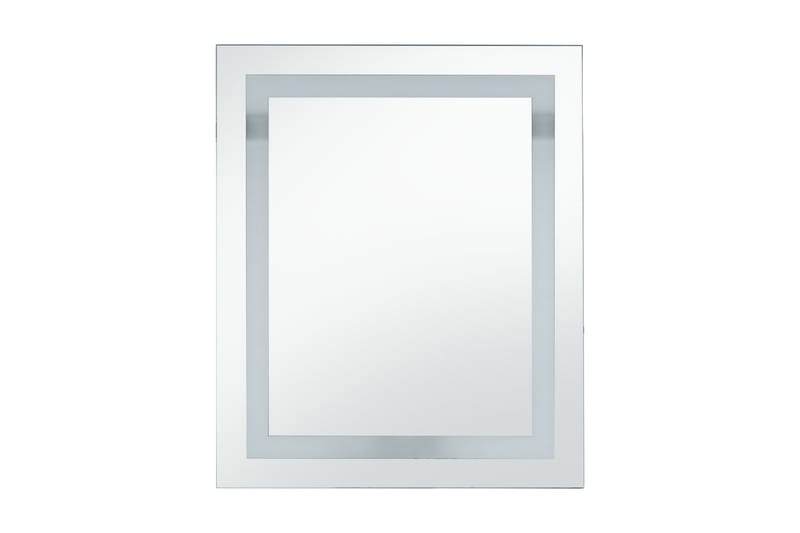 badeværelsesspejl LED m. touch 50 x 60 cm - Sølv - Badeværelsesspejl - Badeværelsesspejl med belysning
