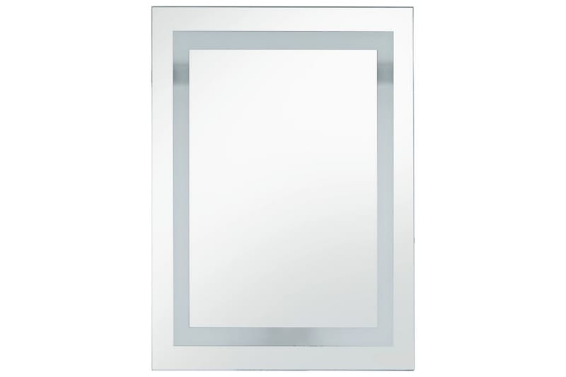 badeværelsesspejl LED m. touch 60 x 100 cm - Sølv - Badeværelsesspejl - Badeværelsesspejl med belysning