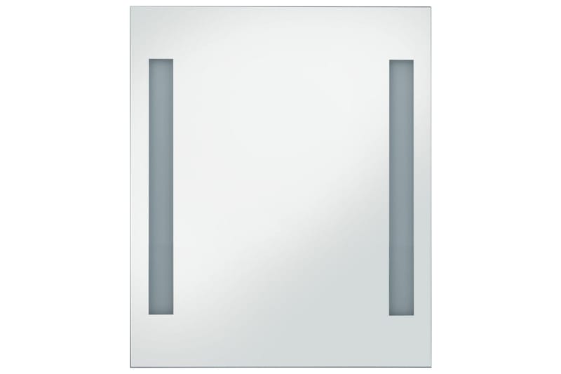 badeværelsesspejl med LED 50 x 60 cm - Sølv - Badeværelsesspejl - Badeværelsesspejl med belysning