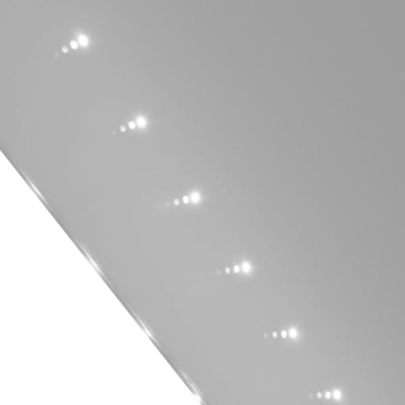 Badeværelsesspejl Med Led-Lys Til Væggen 100 X 60 Cm (L X H) - Sølv - Badeværelsesspejl - Badeværelsesspejl med belysning
