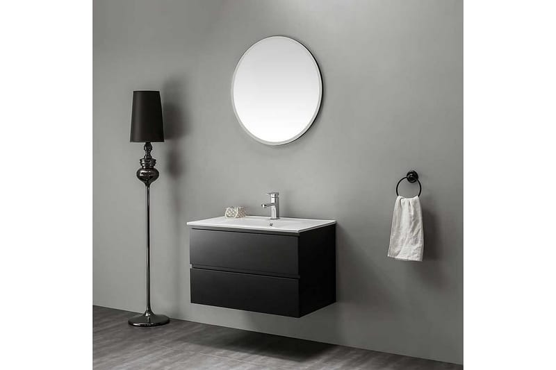 Bathlife spejl Roa Sort - Sort - Badeværelsesspejl
