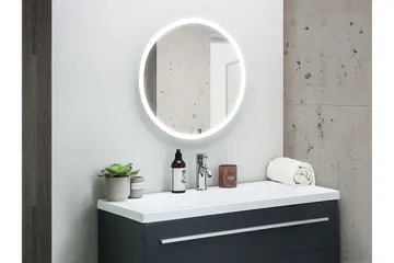 Cutberto Spejl LED-belysning - Sølv - Hus & renovering - Køkken & bad - Badeværelse - Badeværelsesmøbler - Badeværelsesspejl