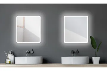 Dalkarl Spejl 40x45 cm - Sølv - Hus & renovering - Køkken & bad - Badeværelse - Badeværelsesmøbler - Badeværelsesspejl
