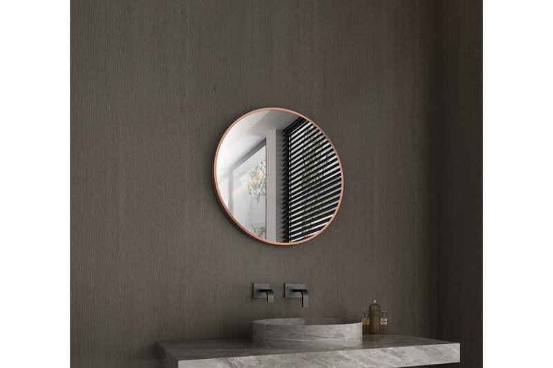 Digerberget Spejl 60 cm Rund - Kobber - Hus & renovering - Køkken & bad - Badeværelse - Badeværelsesmøbler - Badeværelsesspejl