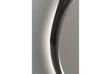 Djupqvior Spejl 55 cm Rund LED-belysning - Sort/Guld - Hus & renovering - Køkken & bad - Badeværelse - Badeværelsesmøbler - Badeværelsesspejl