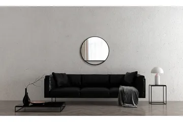 Gottsätter Spejl 80 cm Rund - Sort - Hus & renovering - Køkken & bad - Badeværelse - Badeværelsesmøbler - Badeværelsesspejl