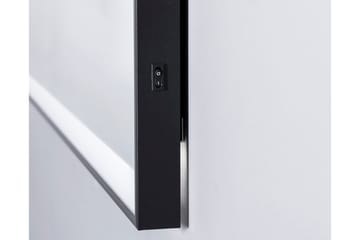 Knutby Badeværelsesspejl 70 cm LED-belysning - Sort - Hus & renovering - Køkken & bad - Badeværelse - Badeværelsesmøbler - Badeværelsesspejl