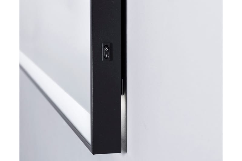 Knutby Badeværelsesspejl 70 cm LED-belysning - Sort - Hus & renovering - Køkken & bad - Badeværelse - Badeværelsesmøbler - Badeværelsesspejl