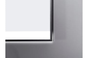 Knutby Badeværelsesspejl 70 cm LED-belysning - Sort - Hus & renovering - Køkken & bad - Badeværelse - Badeværelsesmøbler - Badeværelsesspejl