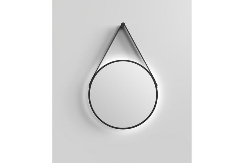 Knutby Spejl 50 cm Rund LED-belysning - Sort - Hus & renovering - Køkken & bad - Badeværelse - Badeværelsesmøbler - Badeværelsesspejl