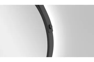 Knutby Spejl 50 cm Rund LED-belysning - Sort - Hus & renovering - Køkken & bad - Badeværelse - Badeværelsesmøbler - Badeværelsesspejl