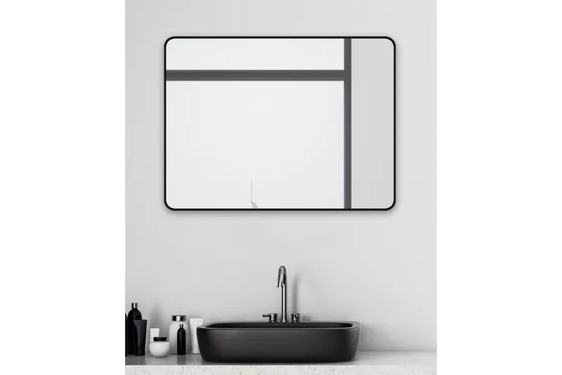 Knutby Vægspejl 60 cm - Sort - Hus & renovering - Køkken & bad - Badeværelse - Badeværelsesmøbler - Badeværelsesspejl