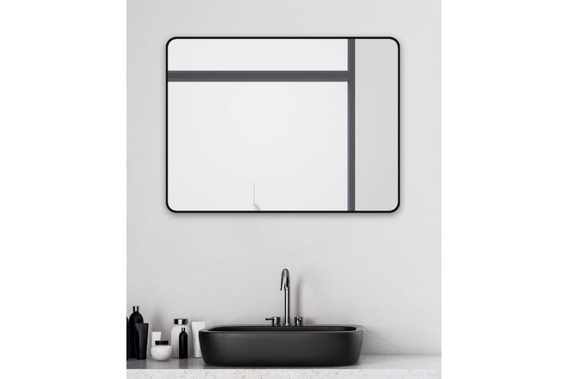 Knutby Vægspejl 60 cm - Sort - Hus & renovering - Køkken & bad - Badeværelse - Badeværelsesmøbler - Badeværelsesspejl
