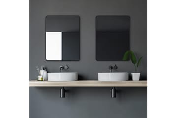 Knutby Vægspejl 60 cm - Sort - Hus & renovering - Køkken & bad - Badeværelse - Badeværelsesmøbler - Badeværelsesspejl