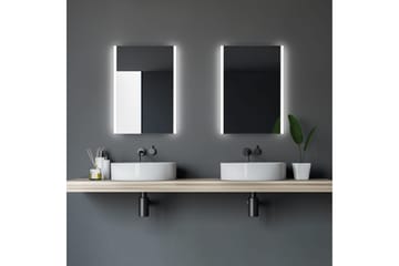 Lannabruk Badeværelsesspejl 70 cm LED-belysning - Hus & renovering - Køkken & bad - Badeværelse - Badeværelsesmøbler - Badeværelsesspejl