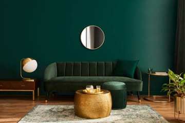Nävesta Spejl 50 cm Rund - Guld - Hus & renovering - Køkken & bad - Badeværelse - Badeværelsesmøbler - Badeværelsesspejl