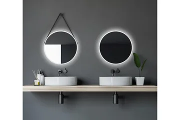 Nävesta Spejl 50 cm Rund - Hvid - Hus & renovering - Køkken & bad - Badeværelse - Badeværelsesmøbler - Badeværelsesspejl
