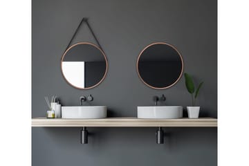 Nävesta Spejl 50 cm Rund - Kobber - Hus & renovering - Køkken & bad - Badeværelse - Badeværelsesmøbler - Badeværelsesspejl