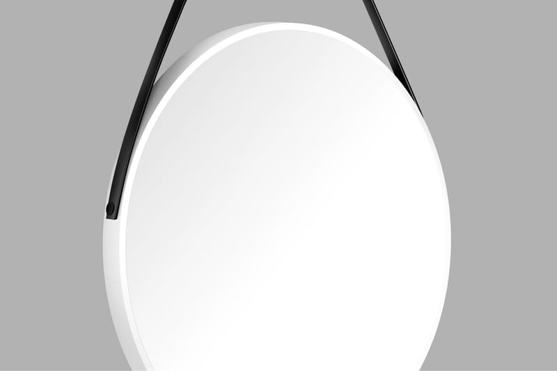 Nävesta Spejl 80 cm Rund - Hvid - Badeværelsesspejl