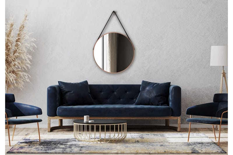 Nävesta Spejl 80 cm Rund - Kobber - Hus & renovering - Køkken & bad - Badeværelse - Badeværelsesmøbler - Badeværelsesspejl