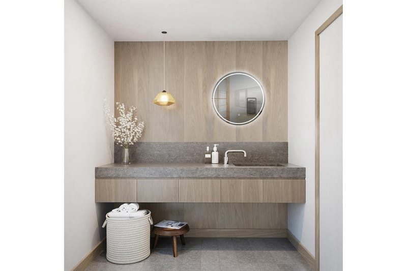 Norrbyn Vægspejl 60 cm - Hus & renovering - Køkken & bad - Badeværelse - Badeværelsesmøbler - Badeværelsesspejl