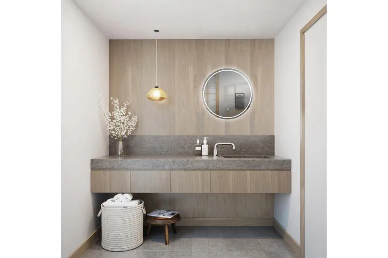 Norrbyn Vægspejl 60 cm - Hus & renovering - Køkken & bad - Badeværelse - Badeværelsesmøbler - Badeværelsesspejl