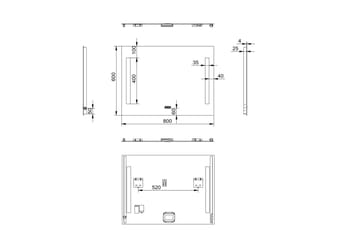 Purnuvara Badeværelsesspejl 60 cm LED-belysning - Hus & renovering - Køkken & bad - Badeværelse - Badeværelsesmøbler - Badeværelsesspejl