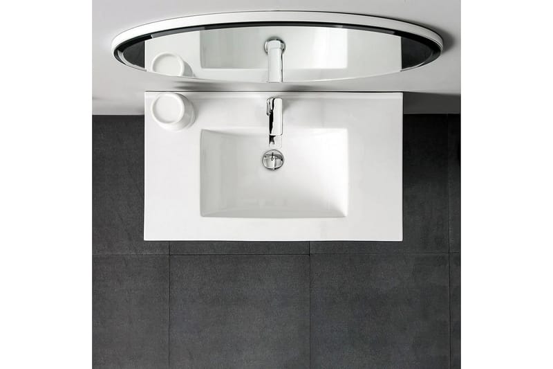 Roa Spejl 110 cm - Hvid - Badeværelsesspejl