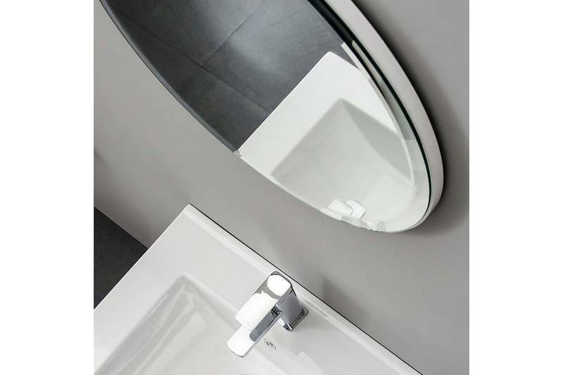 Roa Spejl 70 cm - Hvid - Badeværelsesspejl