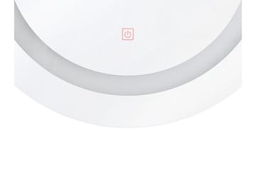 Rystal spejl LED rund 58x58 cm - Sølv - Hus & renovering - Køkken & bad - Badeværelse - Badeværelsesmøbler - Badeværelsesspejl