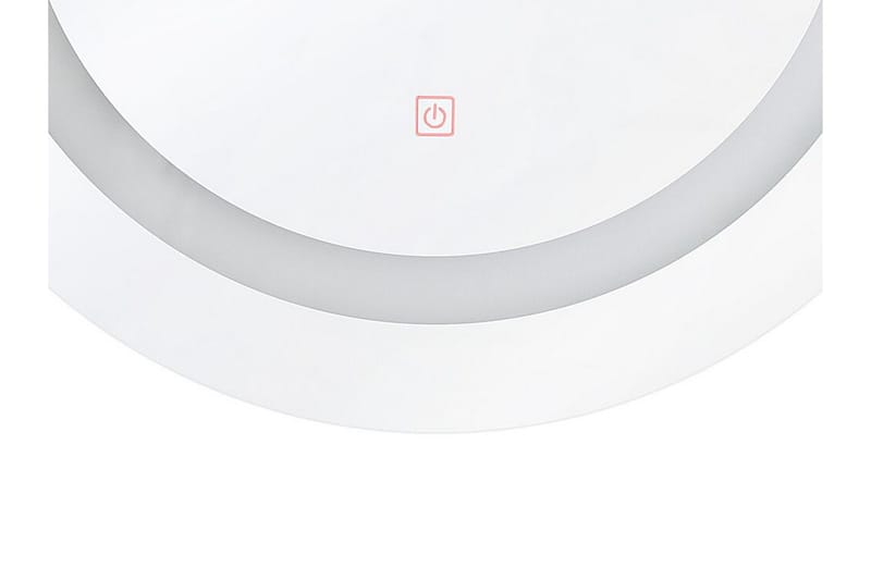Rystal spejl LED rund 58x58 cm - Sølv - Hus & renovering - Køkken & bad - Badeværelse - Badeværelsesmøbler - Badeværelsesspejl